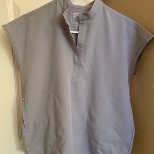 Figs mandarin slate XXS